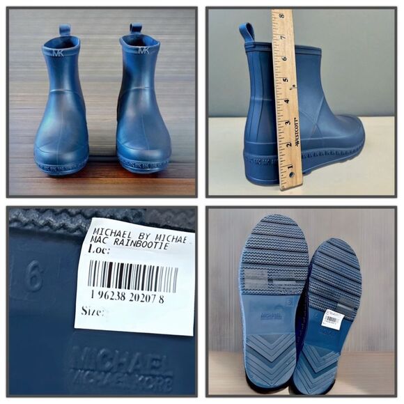 Michael Kors Mac Rain Bootie in River Blue - Picture 8 of 16